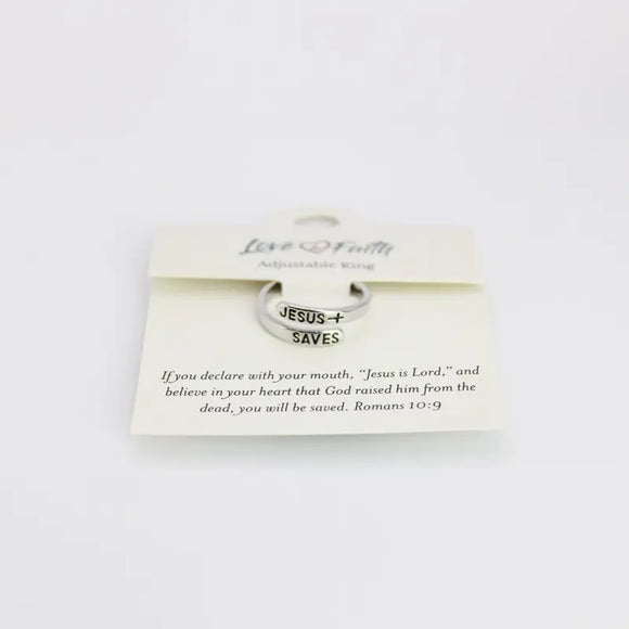Jesus Saves Ring