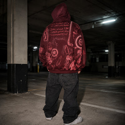 Bleached Marvel Hoodie