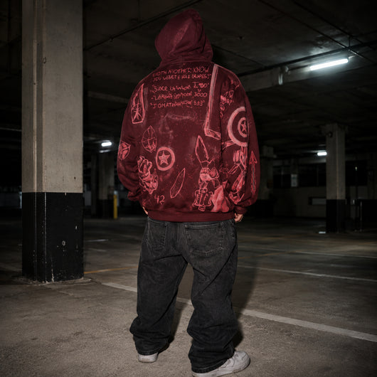 Bleached Marvel Hoodie