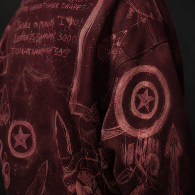 Bleached Marvel Hoodie