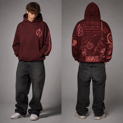 Bleached Marvel Hoodie